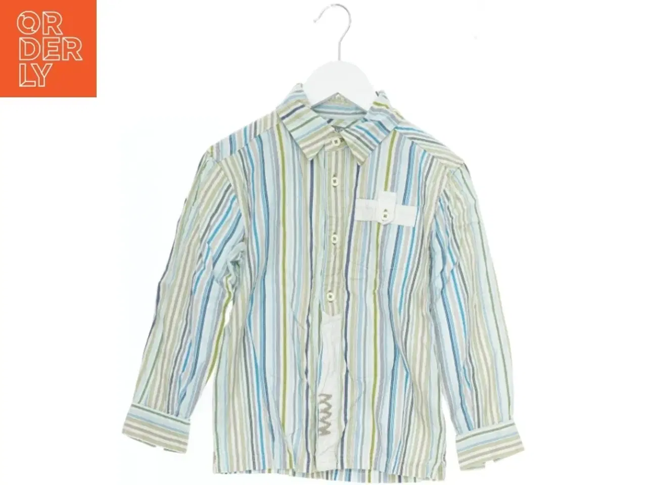 Billede 1 - Stribet skjorte til børn fra Minymo (str. 122)