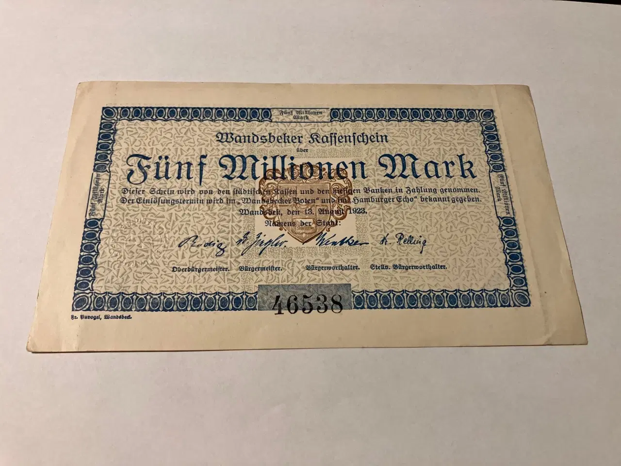 Billede 1 - 5 Millionen 1923 Germany