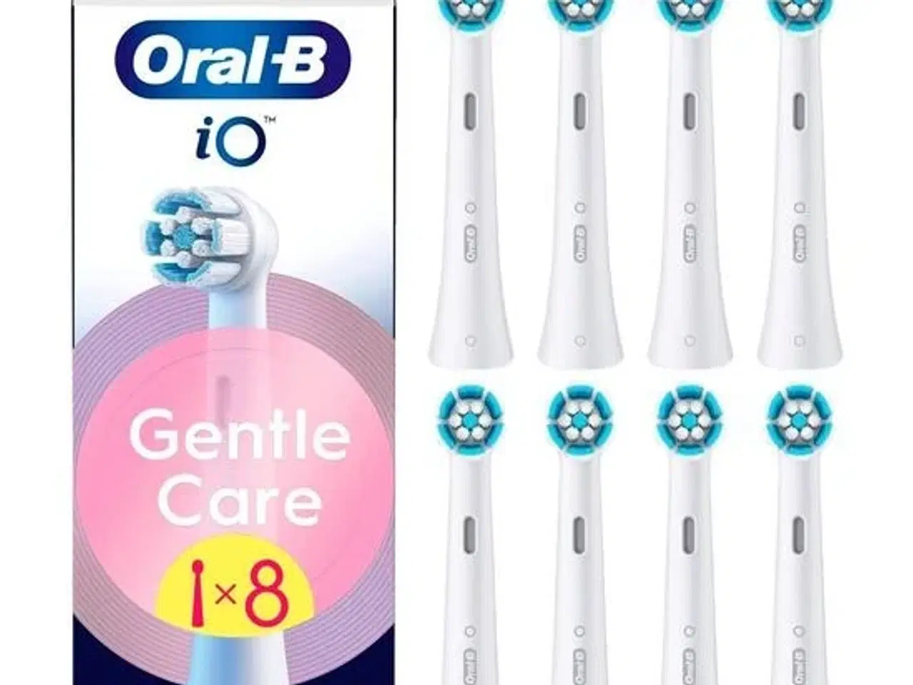 Billede 1 - Oral-B iO Gentle Care børstehoveder - hvid, 8 stk.