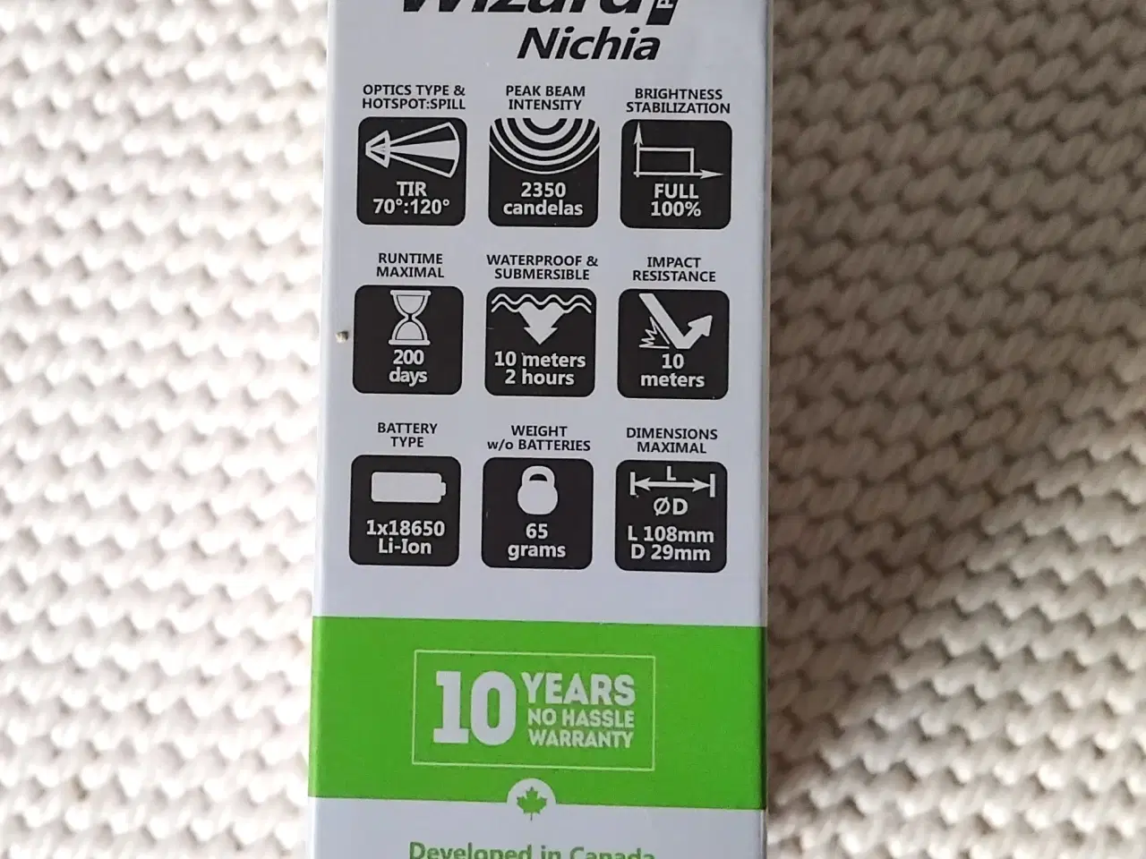 Billede 11 - Combatlygte, Armytek Wizard Pro, pandelygte