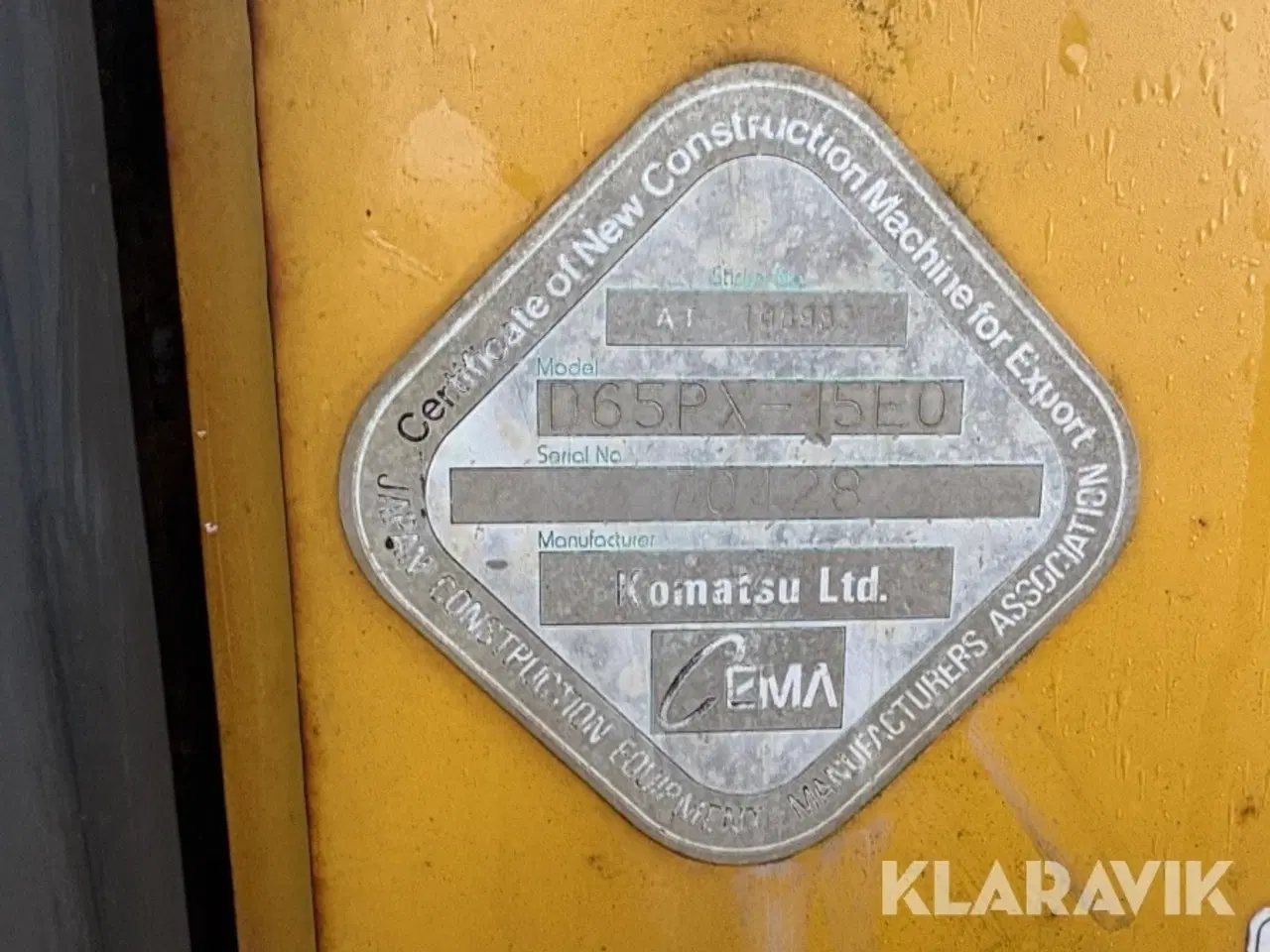 Billede 7 - Bulldozer Komatsu D65PX-15E0