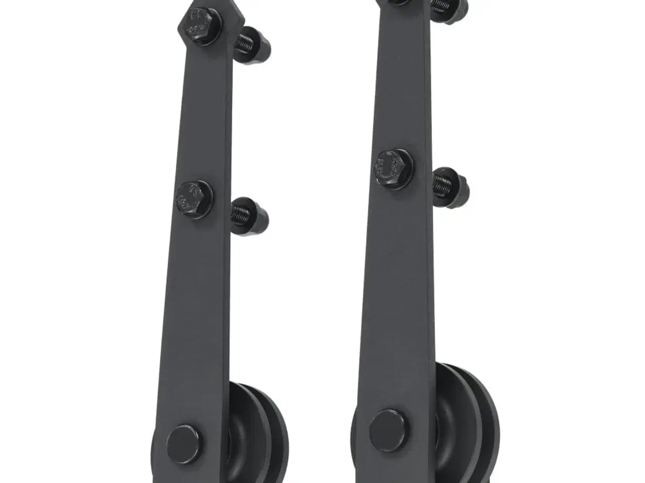 Billede 4 - Skinnesæt til skydedør 183 cm stål sort