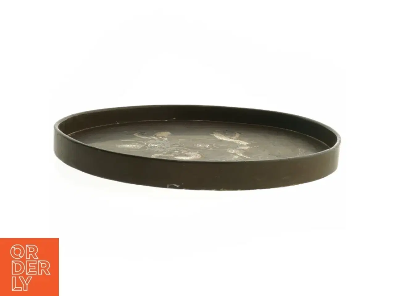 Billede 2 - Dekorativt bakke med dragemotiv (str. Ø. 28 cm)
