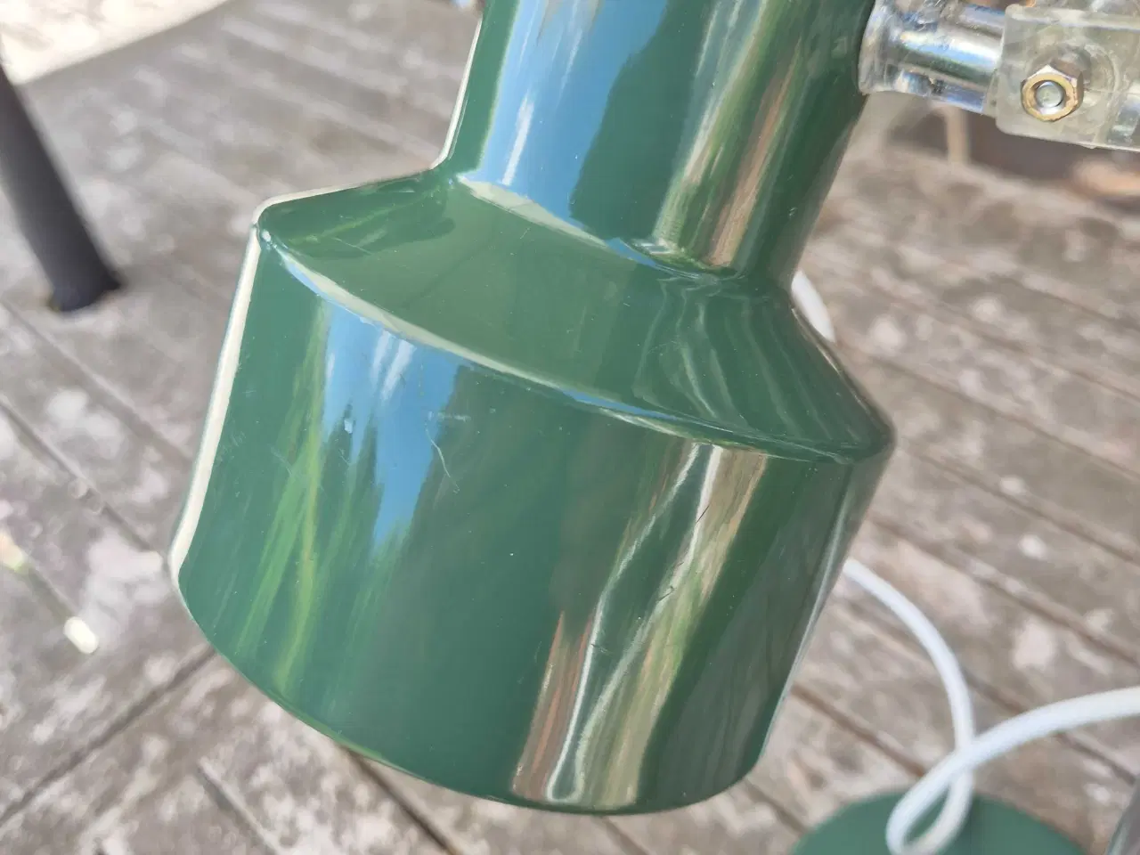 Billede 8 - Flaskegrøn bordlampe 