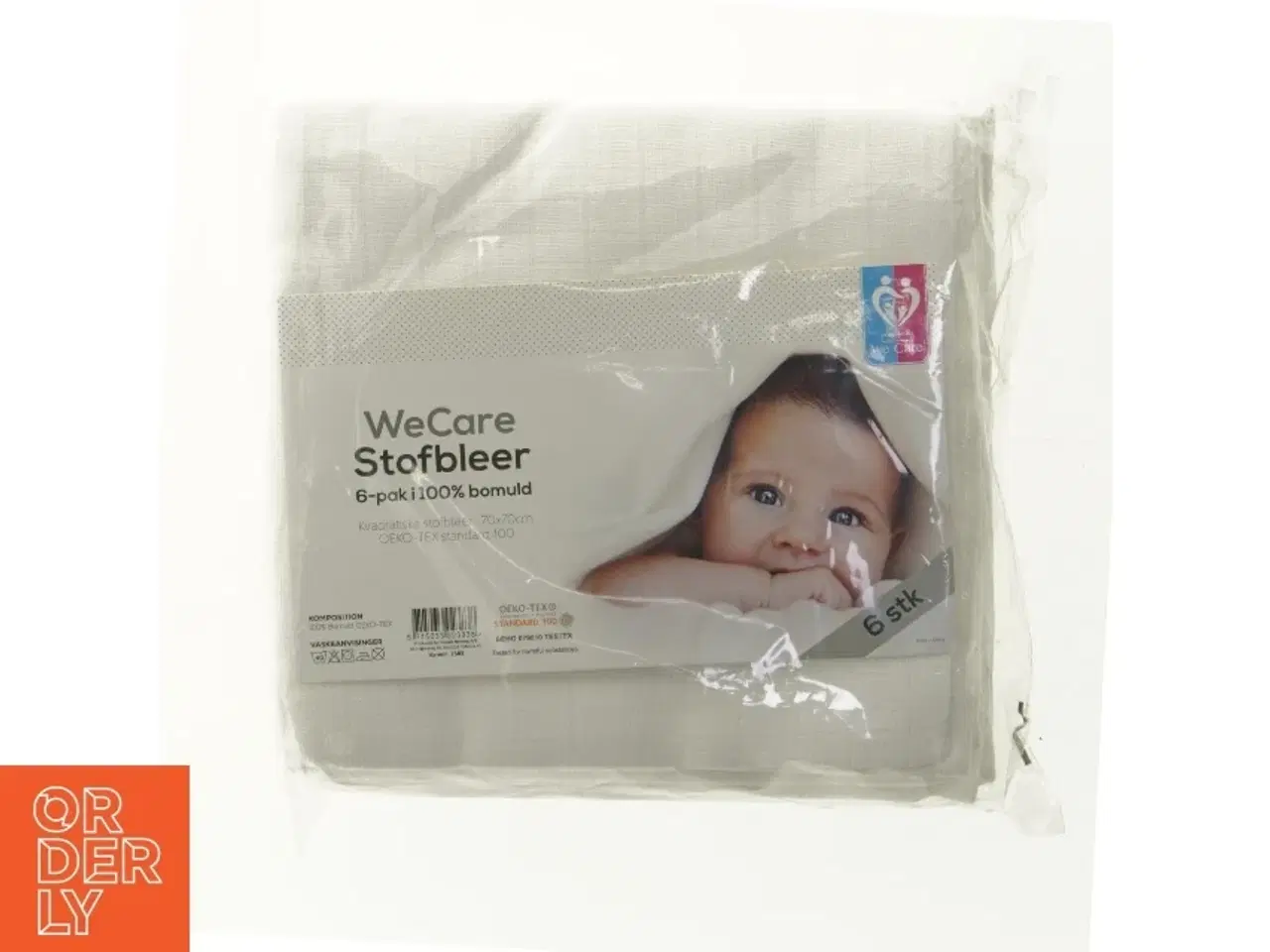 Billede 1 - Stofbleer fra We Care (str. 70 x 70 cm)