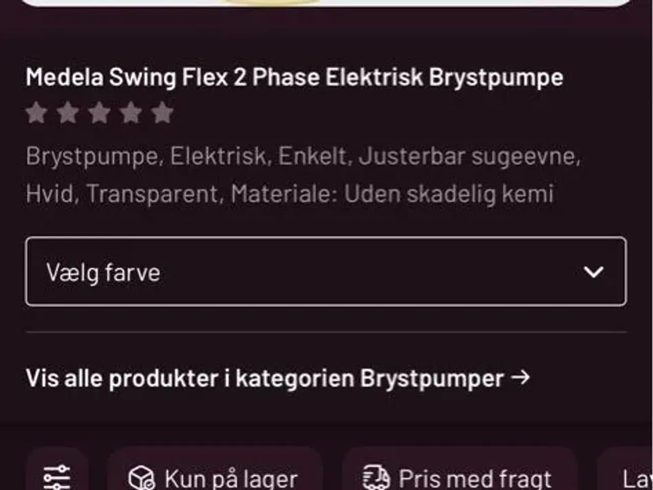 Billede 3 - Elektrisk brystpumpe