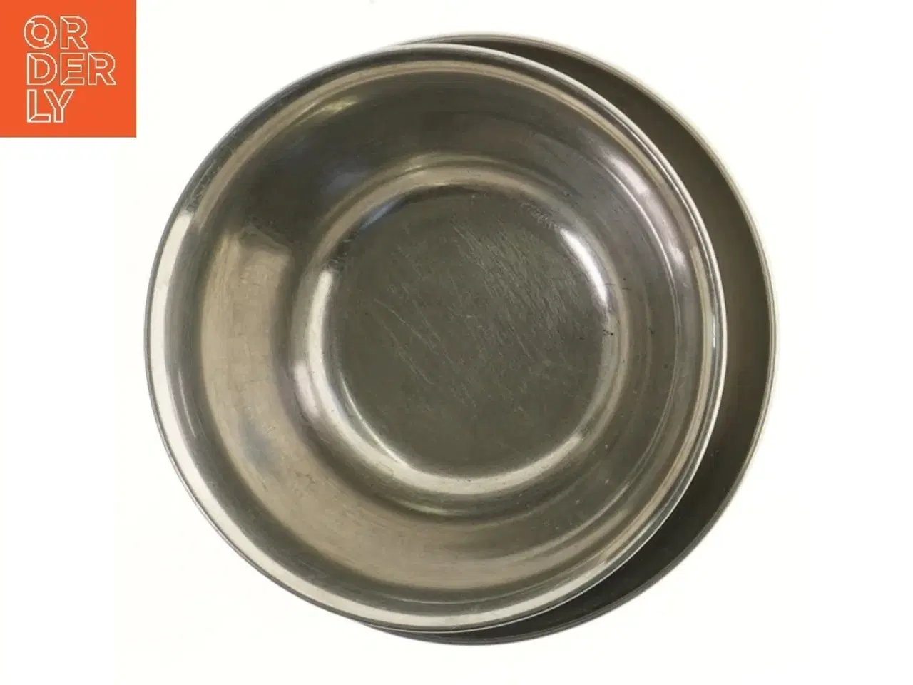 Billede 3 - Rustfrit stålsæt med skål og underkop (str. 14,5x9,5 cm)