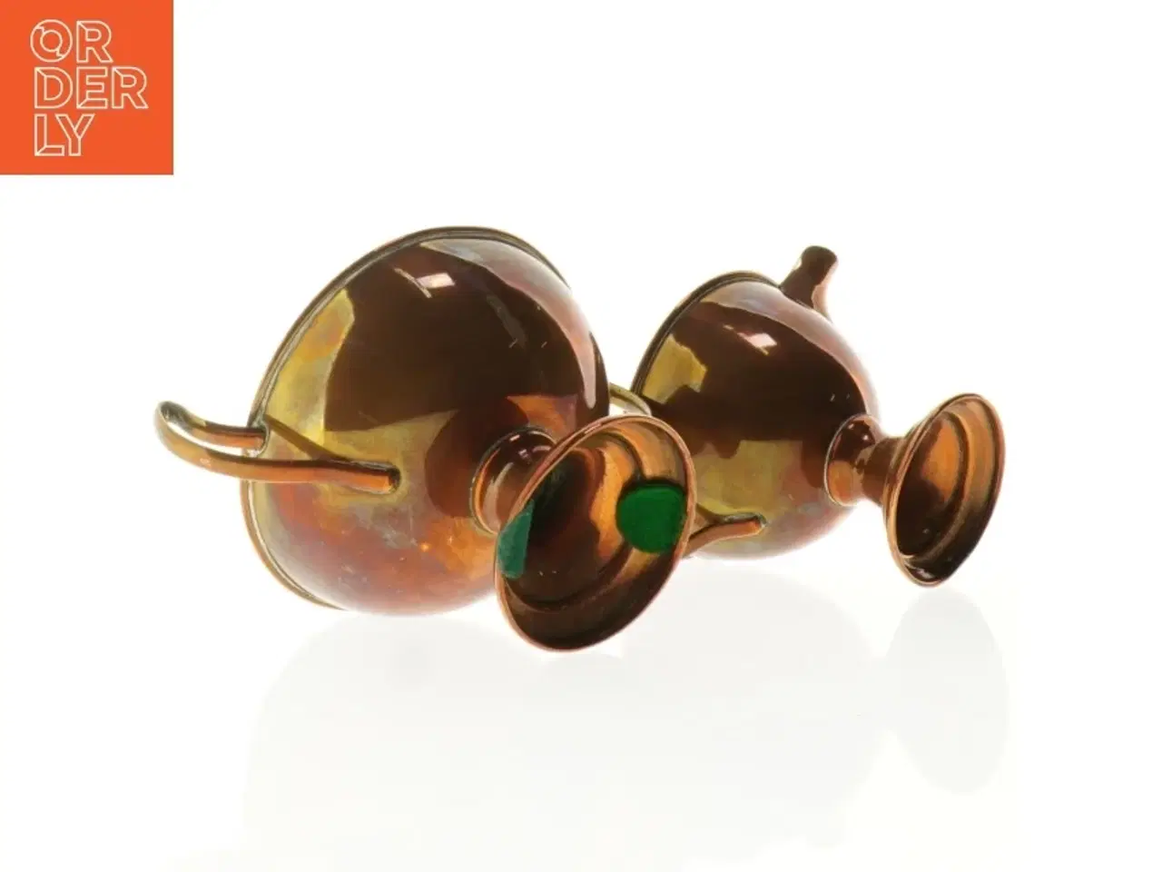 Billede 4 - Sæt med skål og kande i bronze (str. 8 cm)