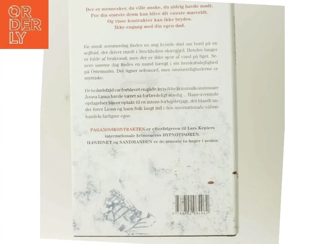 Billede 3 - Paganinikontrakten : Kriminalroman (Danish Language) (Bog)