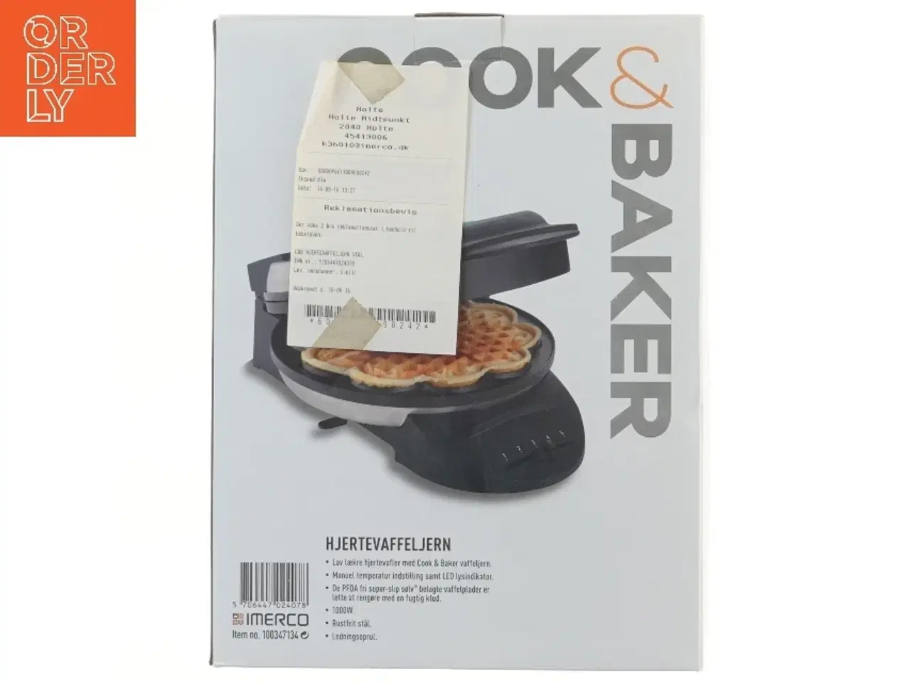 Billede 1 - Cook & Baker hjertevaffeljern fra Cook & Baker (str. 22x30 cm)