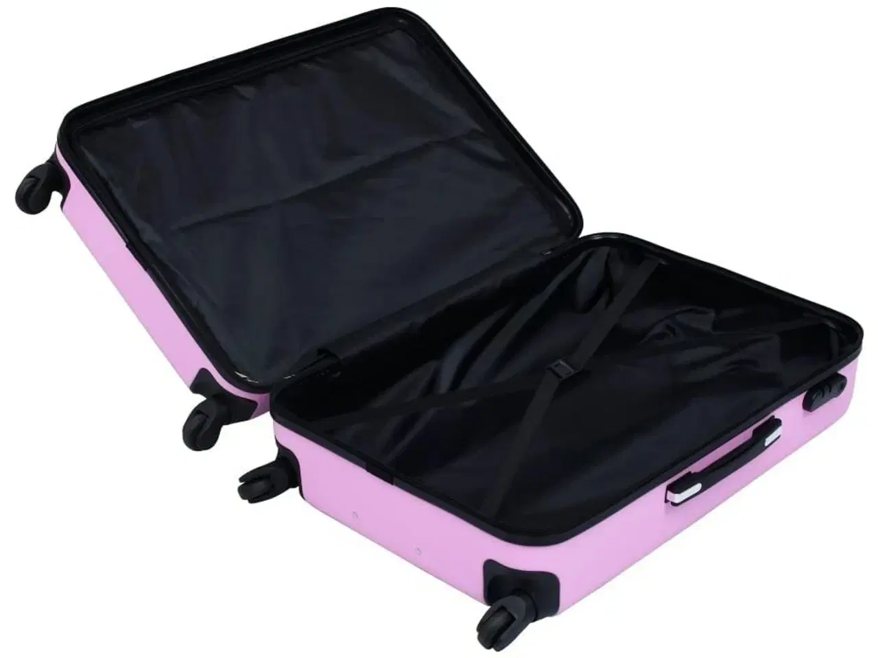Billede 6 - Kuffert sæt 3 stk. hardcase ABS pink