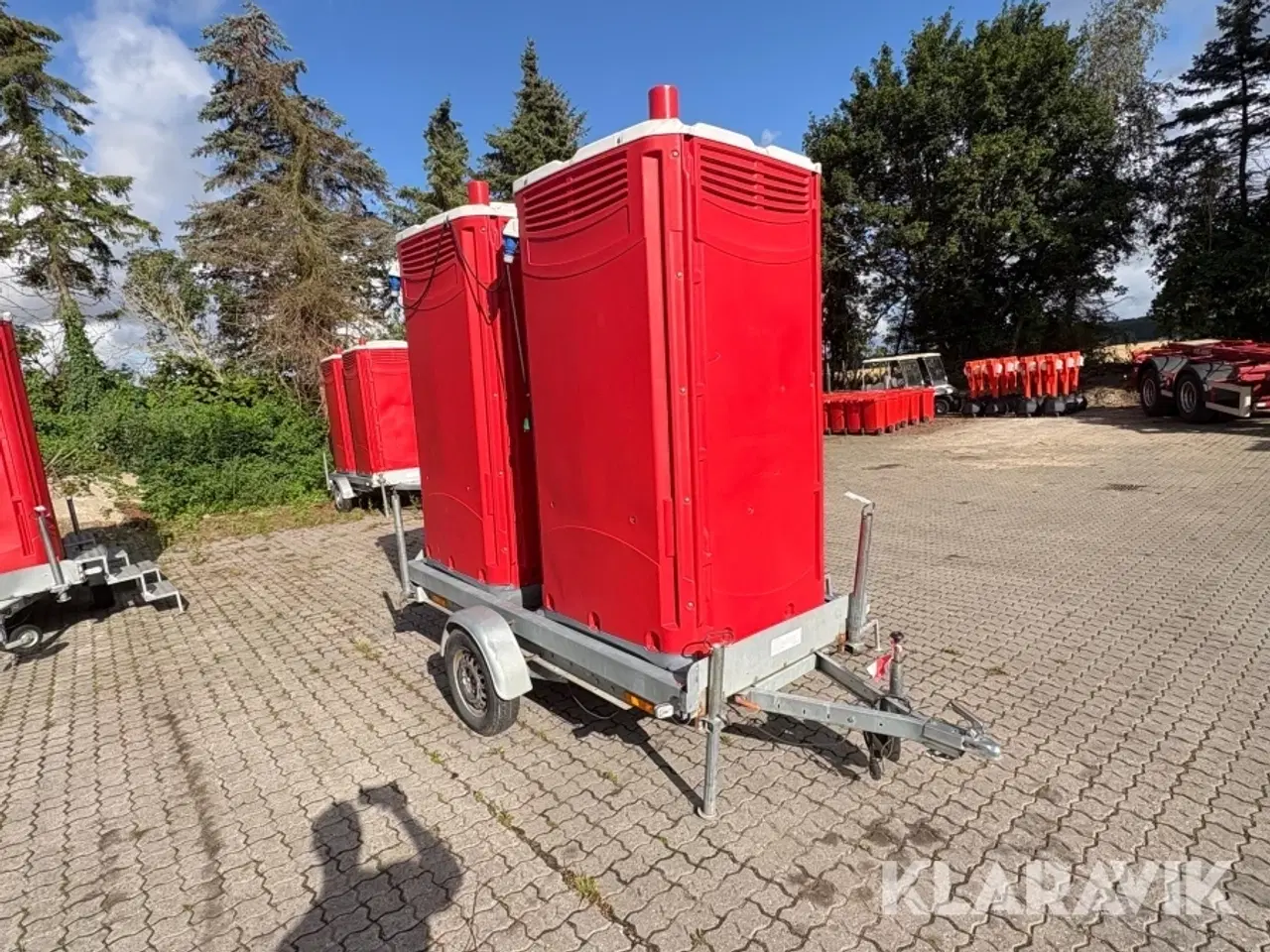 Billede 3 - Dobbelt toilet trailer Stema F 7515
