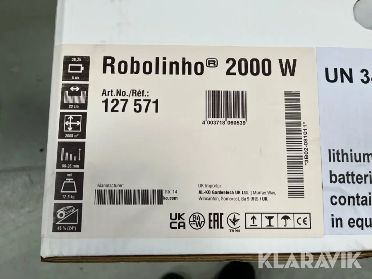 Billede 3 - Robotplæneklipper Alko Robolinho 2000W