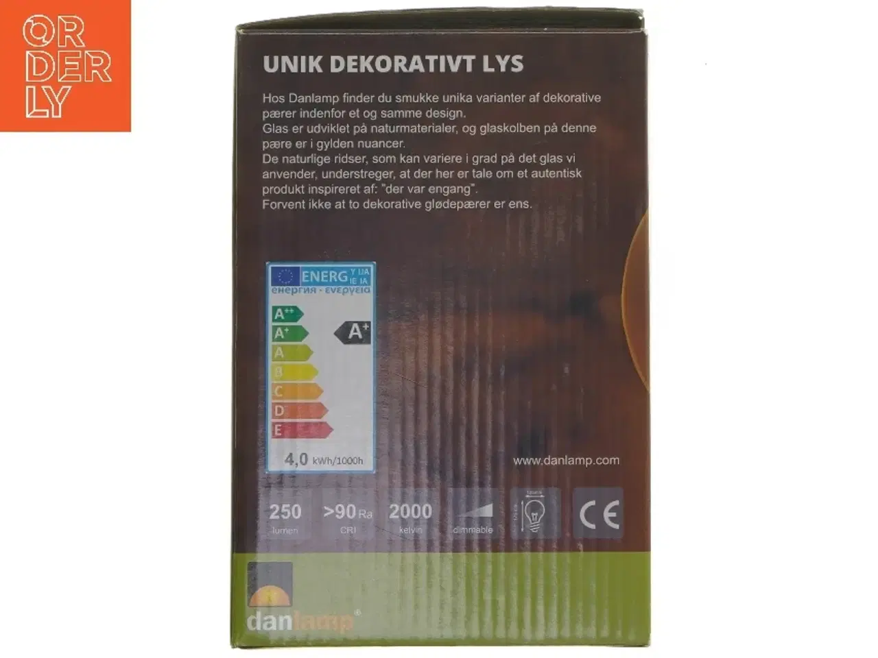 Billede 5 - Danlamp Mega Edison pære fra Danlamp (str. 19 cm)