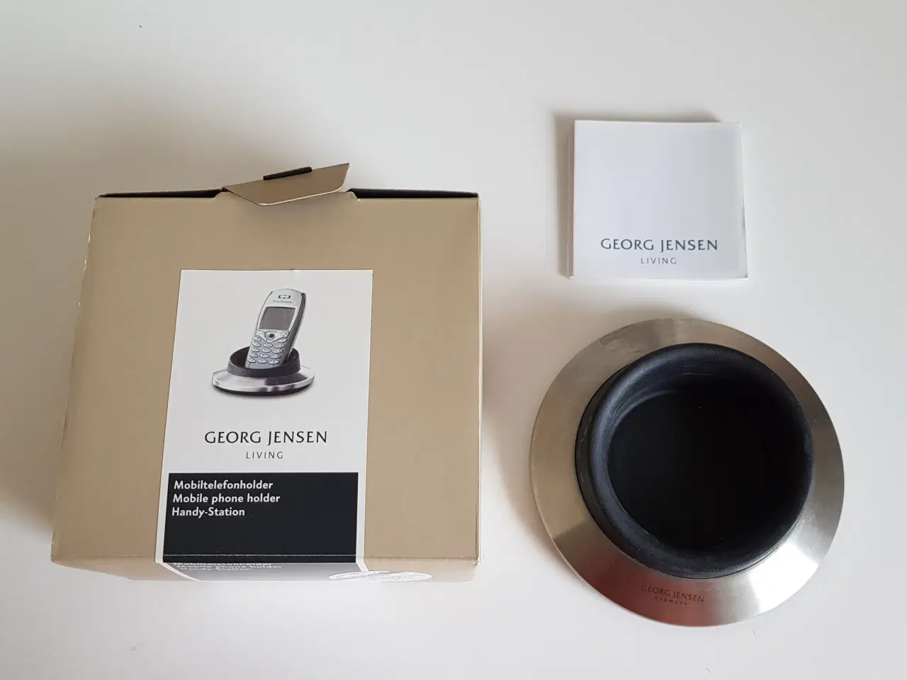 Billede 1 - SOLGT, Georg Jensen mobiltelefonholder
