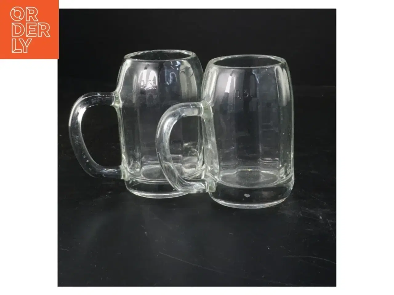 Billede 1 - Ølkrus i glas (str. 11,5 cm x 7 ø cm)