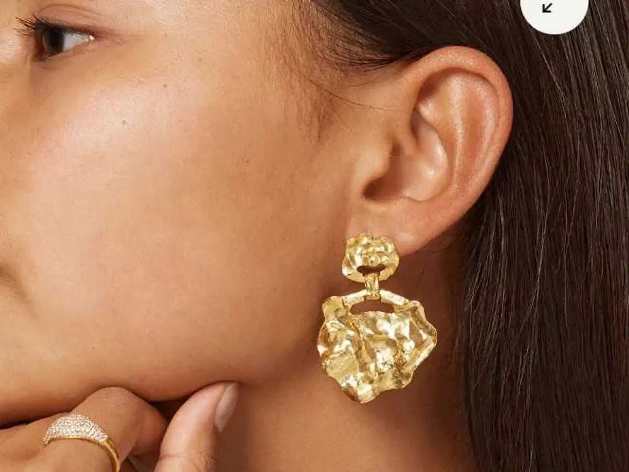 Billede 2 - Enamel Windy øreringe str L 