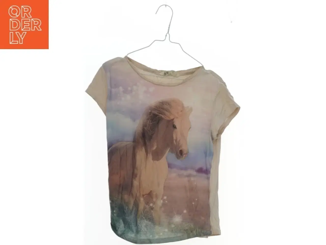 Billede 1 - T-shirt med hestemotiv fra H&M (str. 152)