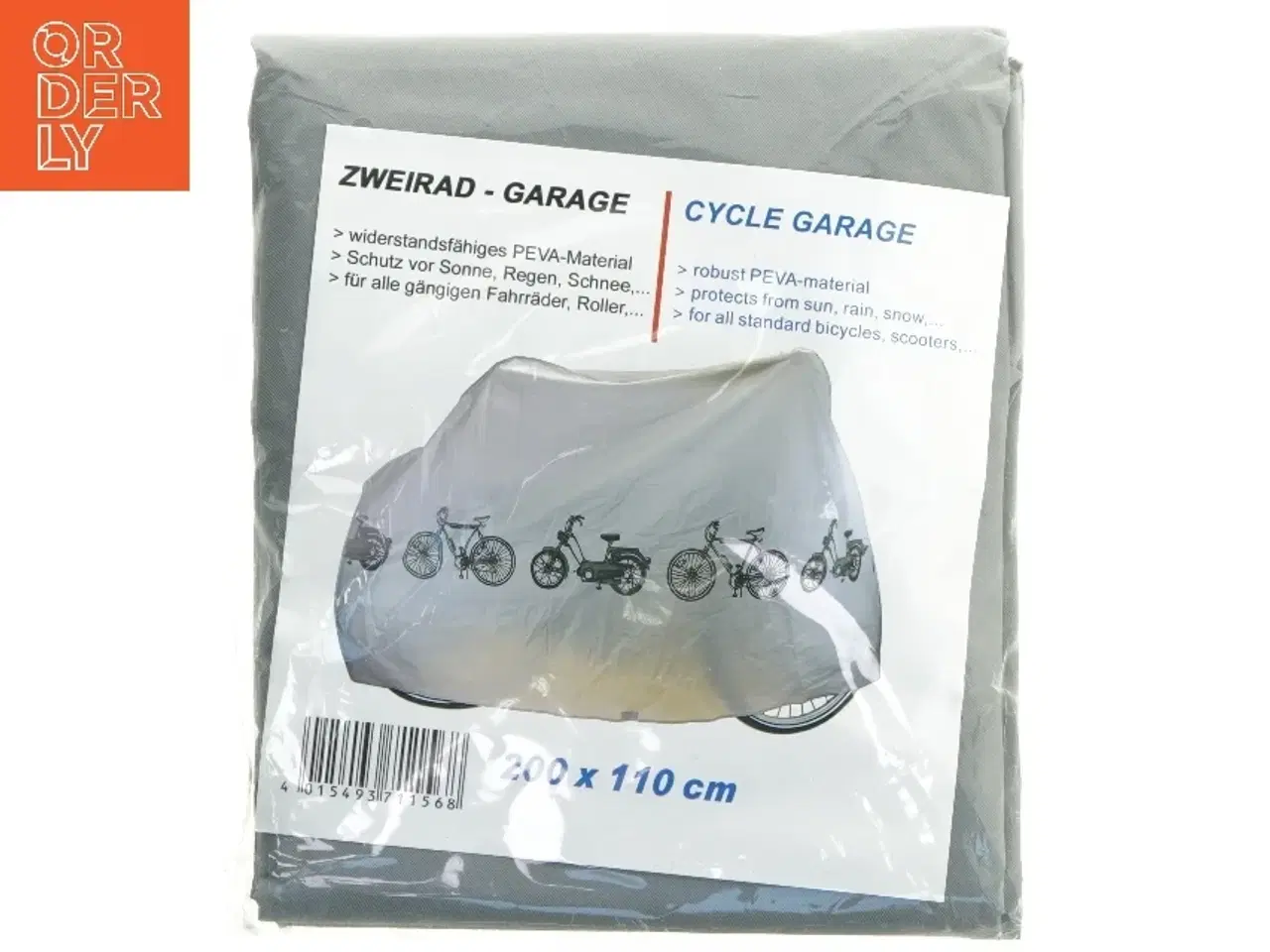 Billede 1 - Cykelgarage PEVA-materiale (str. 200x110 cm)