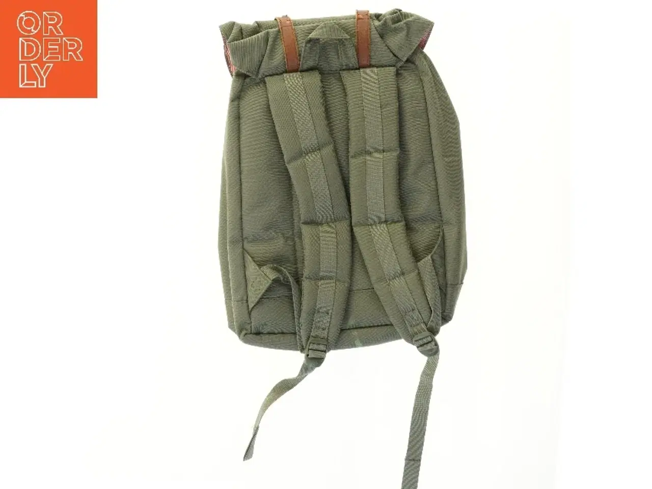 Billede 2 - Rygsæk med læderdetaljer fra Herschel (str. 50x37 cm)