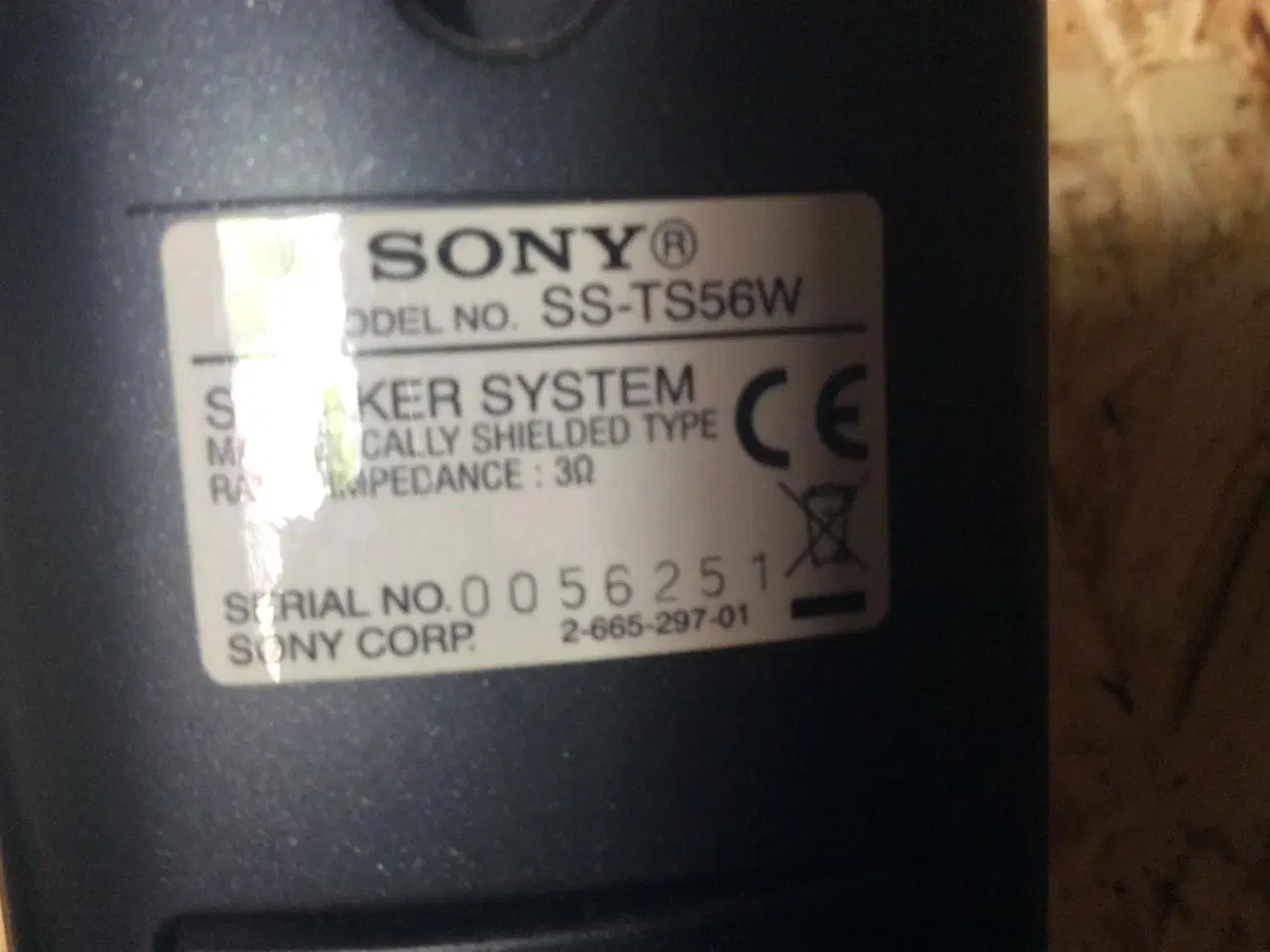 Billede 2 - Højtaler anlæg Sony SS-TS56W