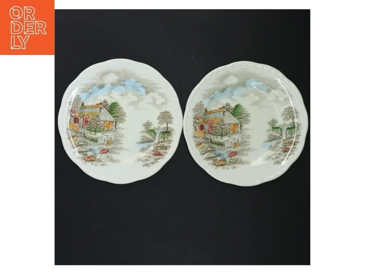 Billede 1 - Alfred Meakin Eversham tallerkener fra Alfred Meakin (str. Ø 18 cm)