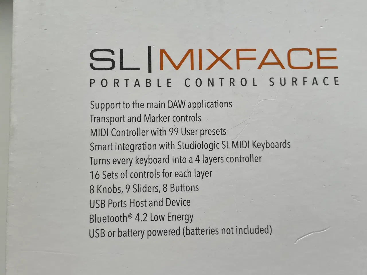 Billede 5 - Studiologic SL MIXFACE Controller