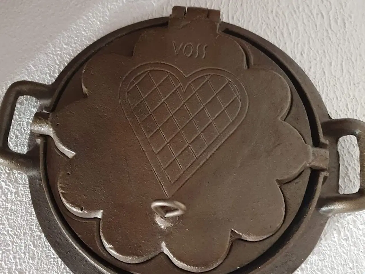 Billede 3 - Gammelt Voss vaffeljern til brændekomfur, grill mm