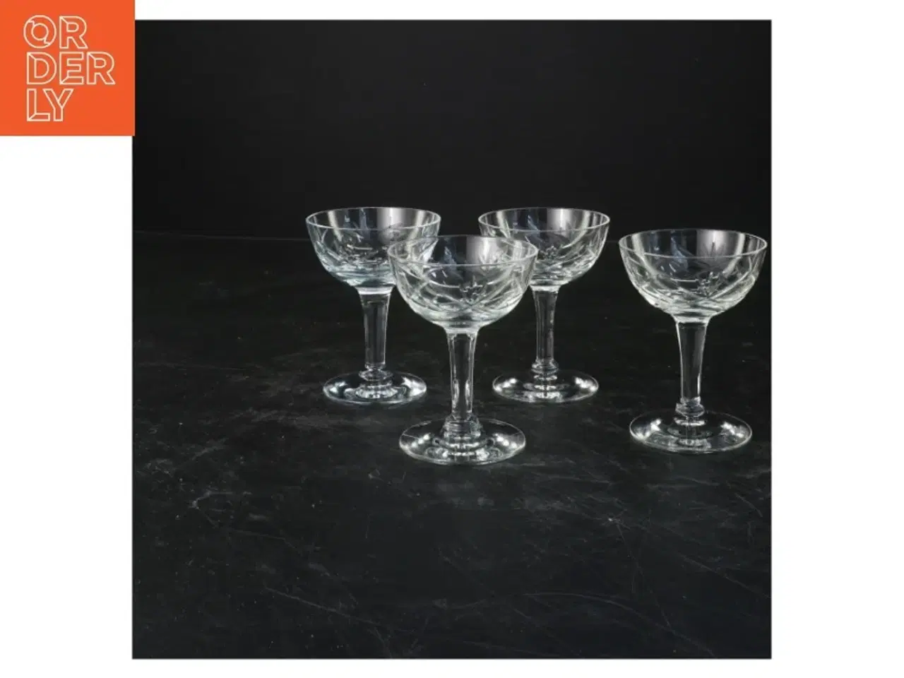 Billede 1 - Sæt af krystalglas (str. 9x7 cm) Holmegaard Ulla