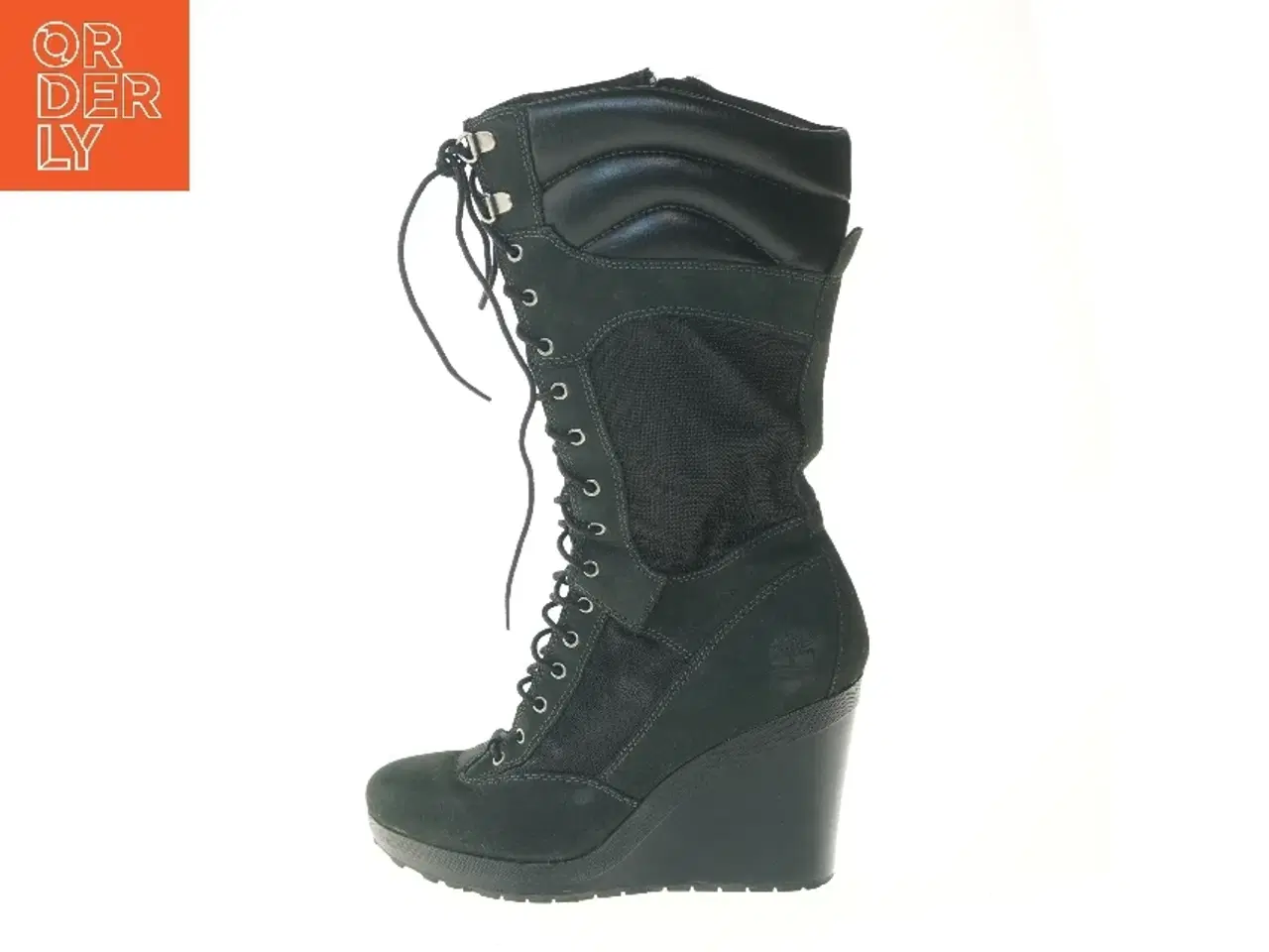 Billede 1 - Mørkeblå støvler med kilehæl fra Timberland (str. 39,5 )