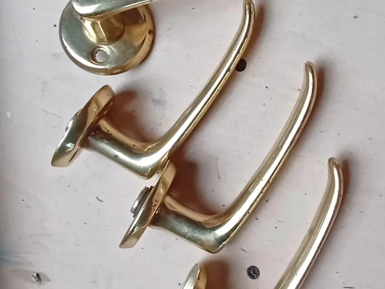 Billede 1 - Messing dørgreb.