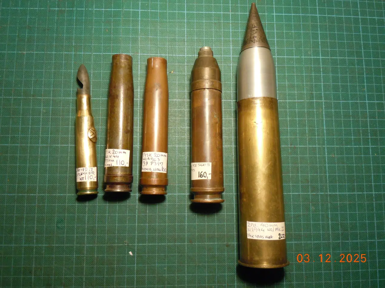 Billede 9 - Granathylstre 20-40mm 2. V.K. M.v.