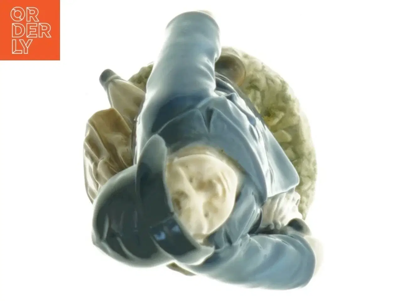 Billede 4 - Porcelænsfigur af pige med paraply fra Royal Copenhagen (str. 18 x 9 cm)