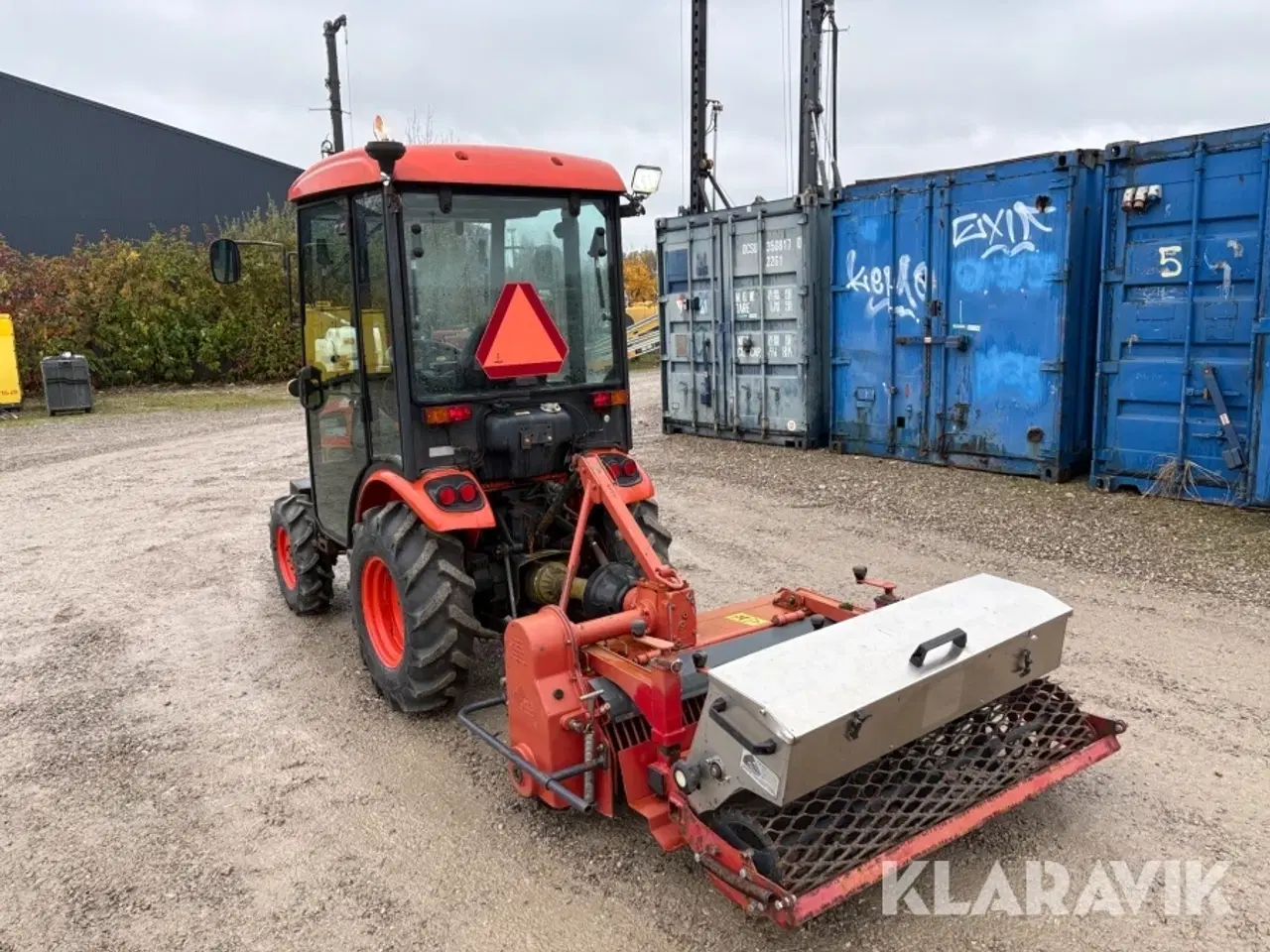 Billede 4 - Traktor m. stennedlægningsfræser Kioti CK22 HST