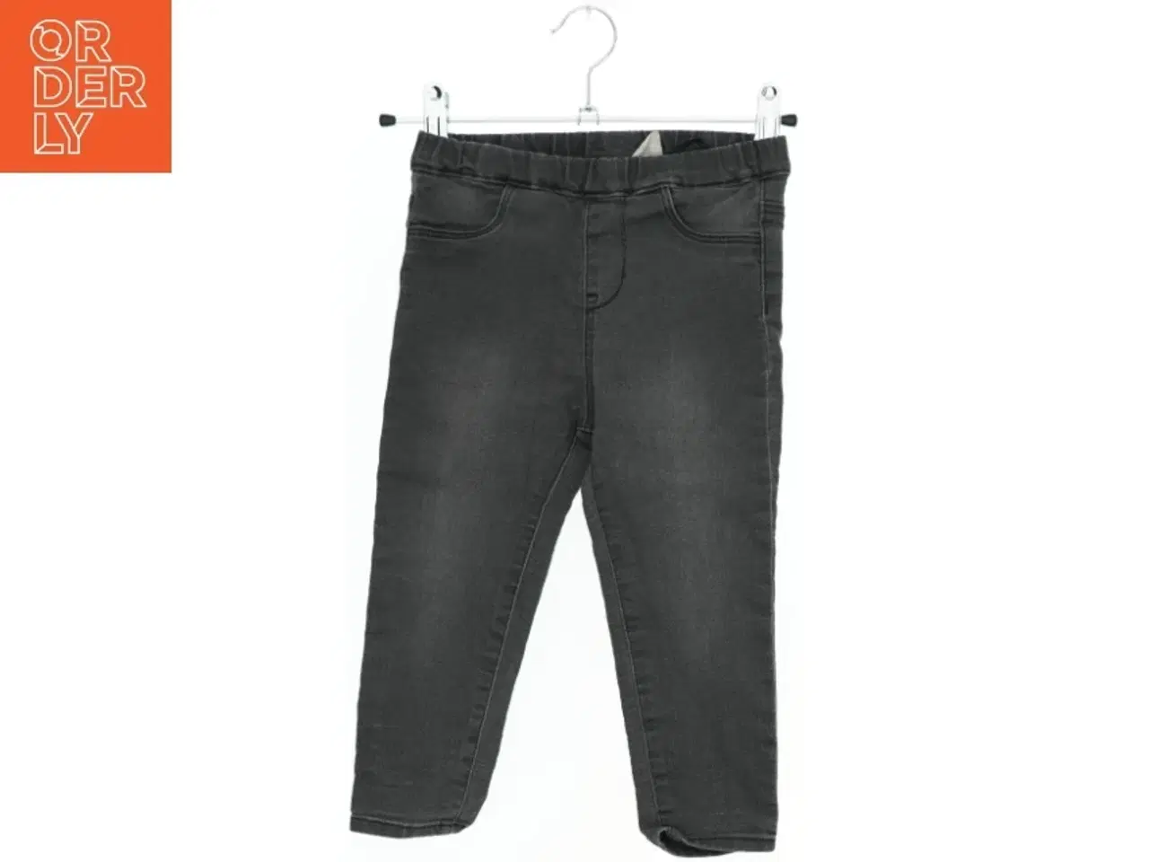 Billede 1 - Mørkegrå stretch-jeans fra H&M (str. 92)