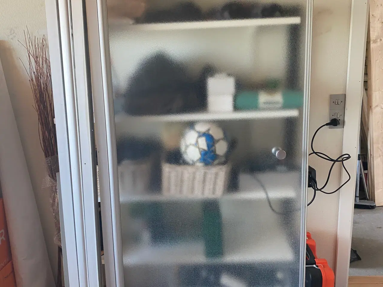 Billede 1 - Brusedør i frostet glas 90x200