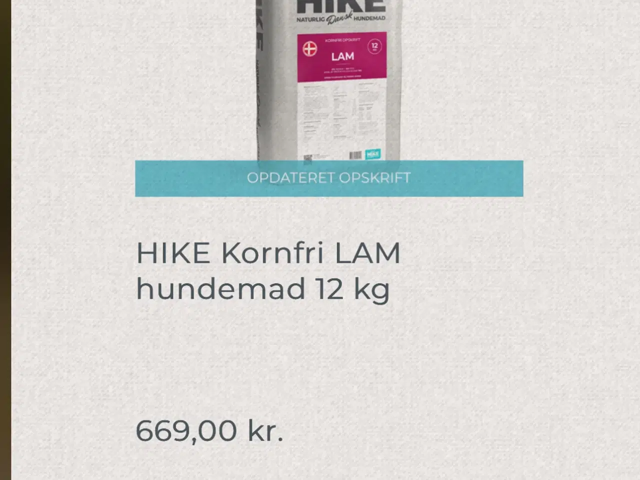 Billede 1 - Kornfrit Hundefoder HIKE