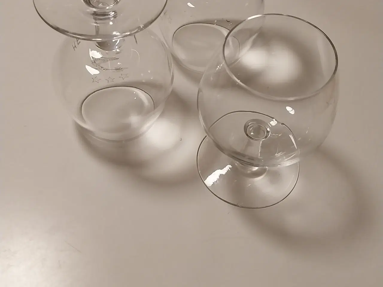 Billede 1 - 3 små cognacglas 