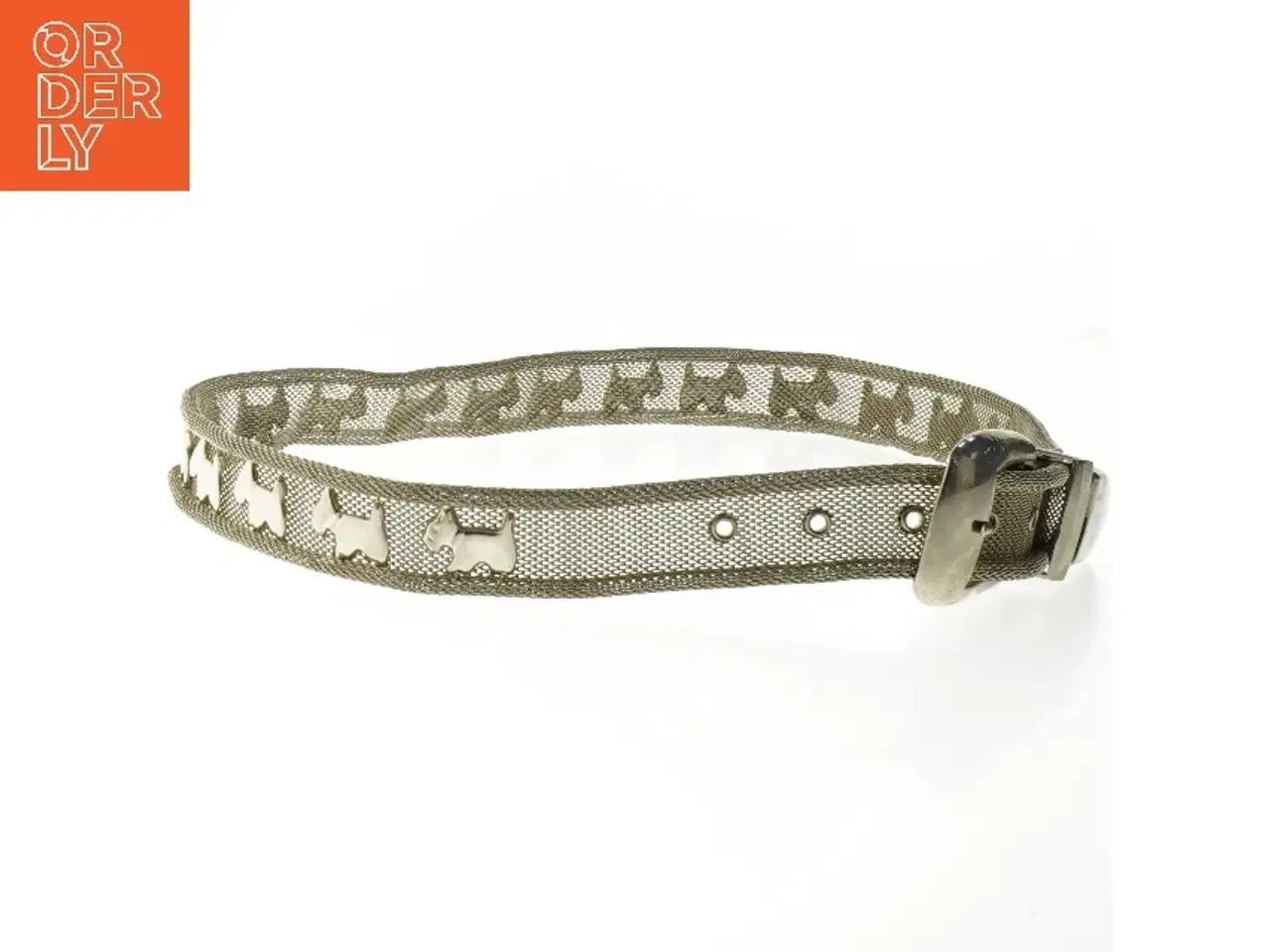 Billede 2 - Metalbælte medhundemønster (str. 100 cm)