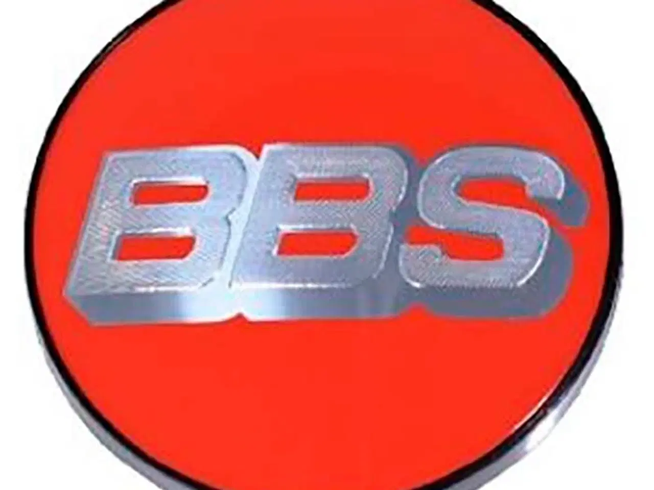 Billede 1 - BBS centerkapsel ø56 mm sølv/rød nürburgring-edition
