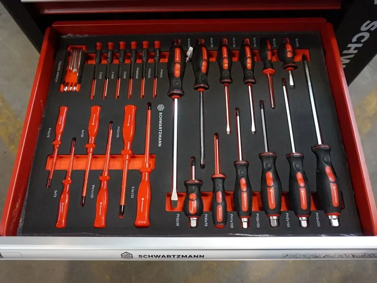 Billede 5 - Schwartzmann værktøjsvogn. Seks skuffer inkl. værktøj Red/Black