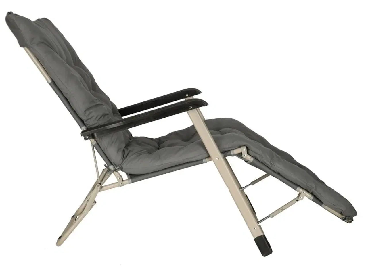 Billede 7 - Sammenklappelig have- og strandstol med pude – grå