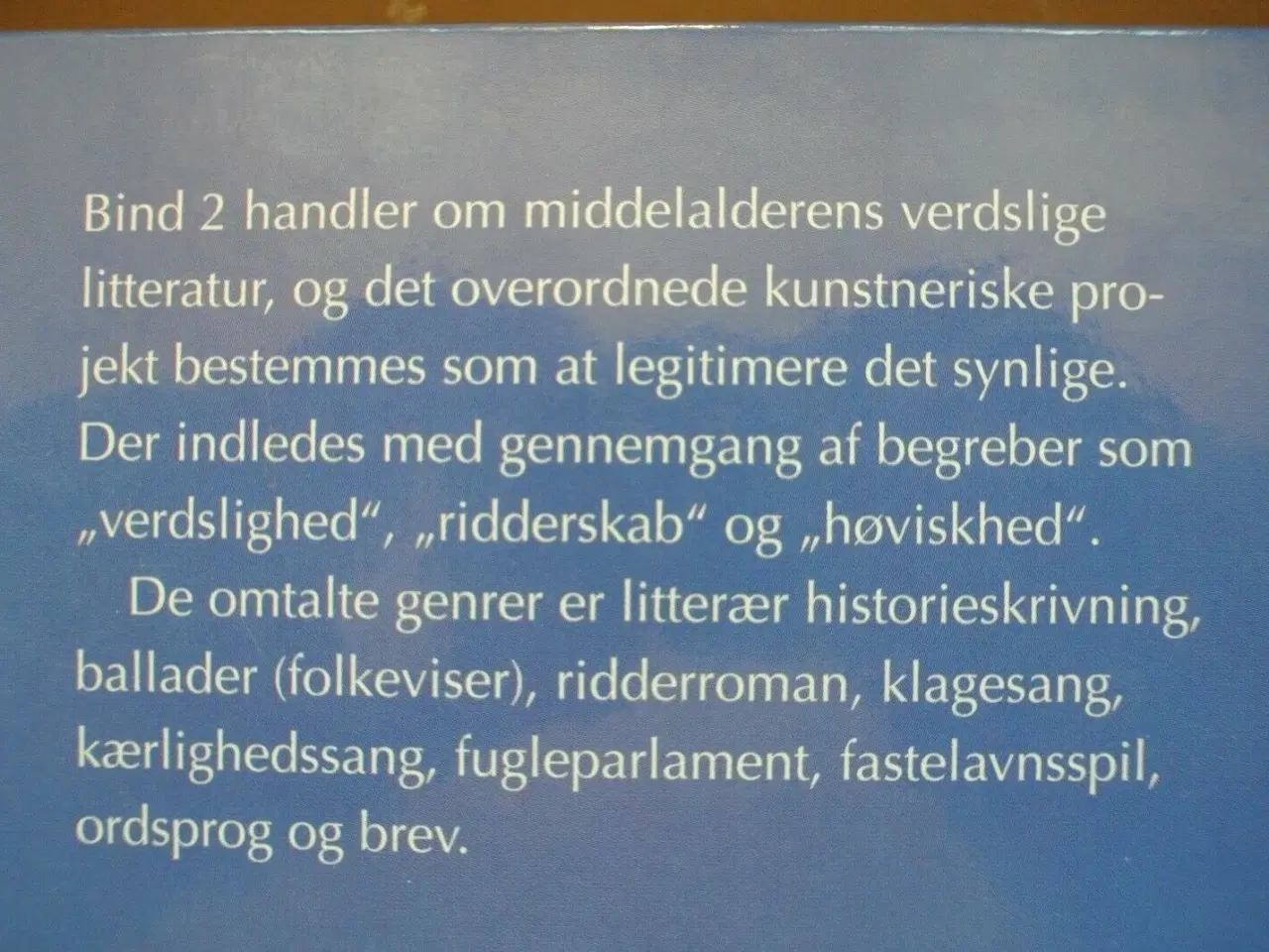 Billede 3 - dansk litteratur middelalder 1-2. 1 - religiøs lit