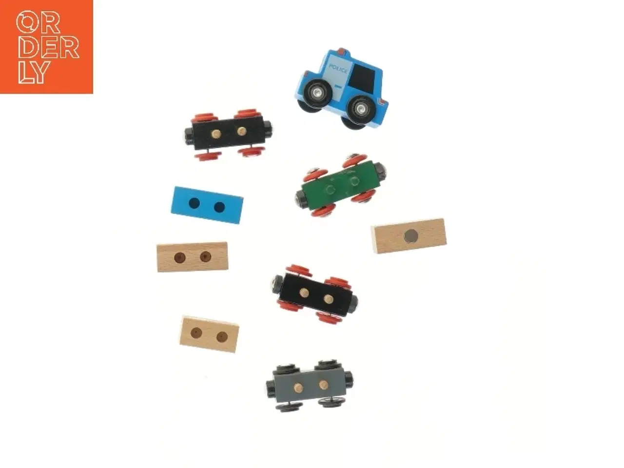 Billede 2 - Træsæt med magnetiske togdele (str. 6,5 cm) fra Brio