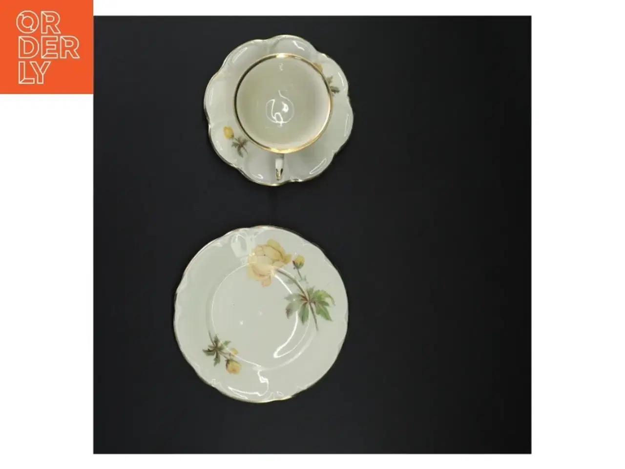 Billede 4 - Porcelæn te sæt med blomstermotiv fra Antoinette (str. 16 x 9 cm)