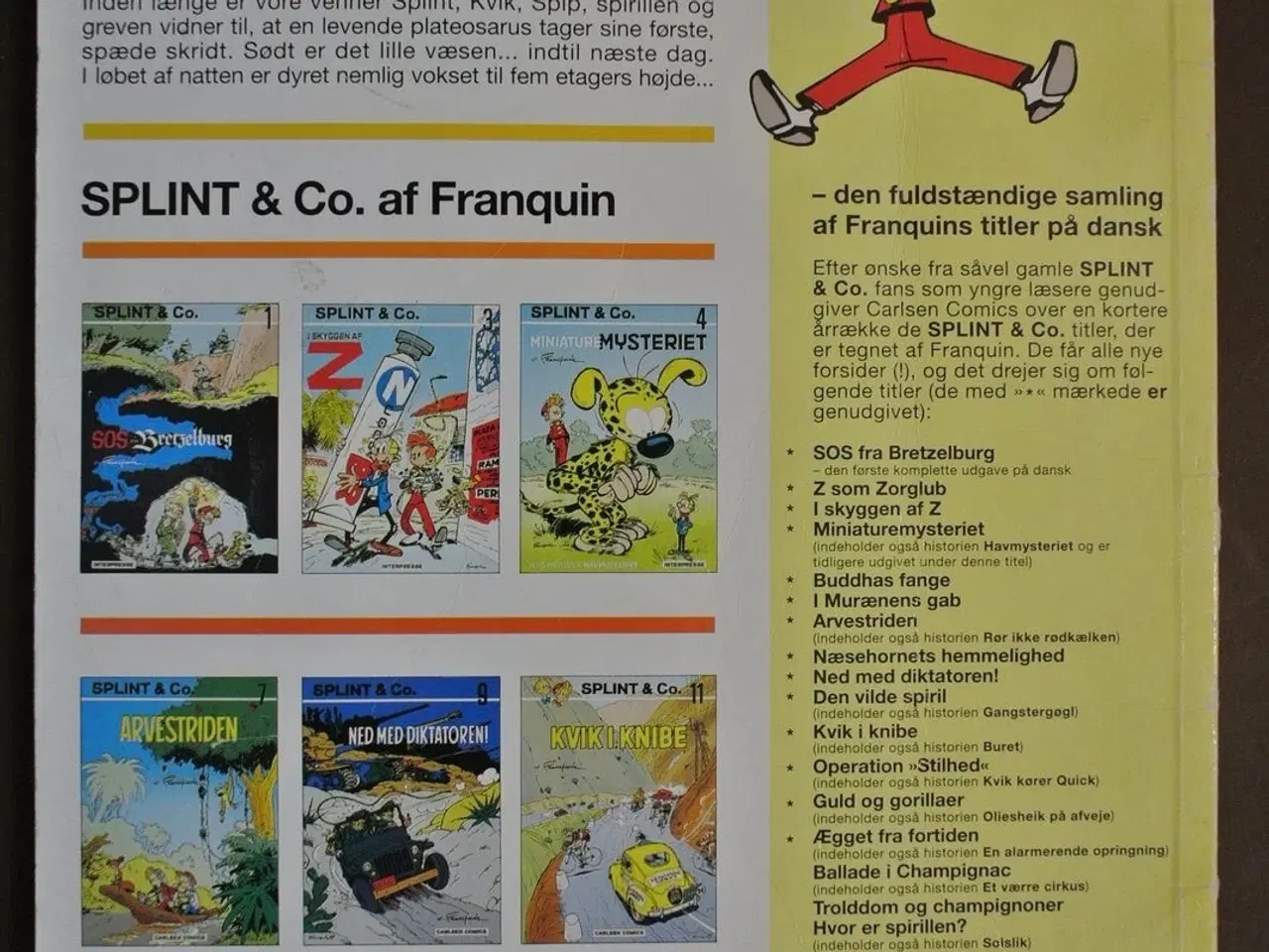 Billede 2 - splint og co 14 - ægget fra fortiden, af franquin,