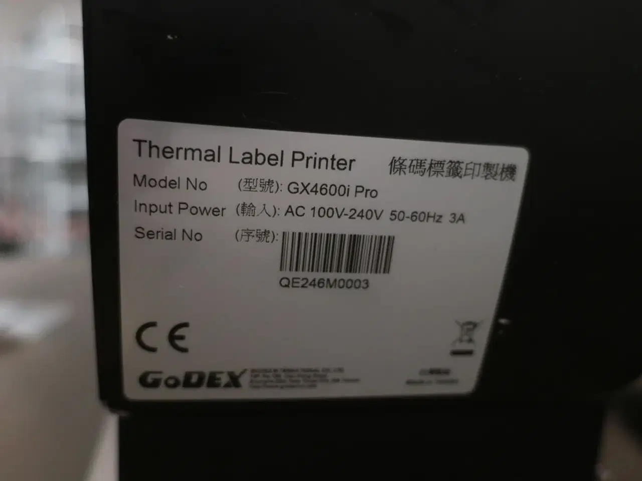 Billede 6 - Labelprinter GODEX GX4600i Pro inkl. stativ