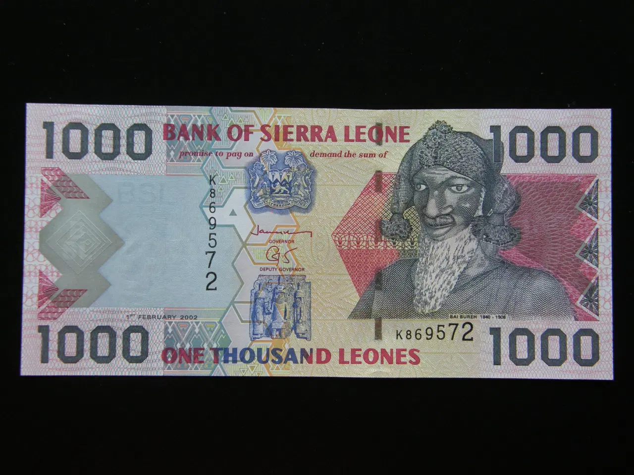 Billede 1 - Sierra Leone  1000 Leones 2002  P24 Unc.