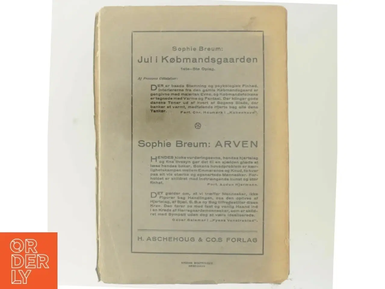 Billede 3 - En Herregaardsfrue af Sophie Breum (Bog) fra H. Aschehoug & Co&#39;s Forlag