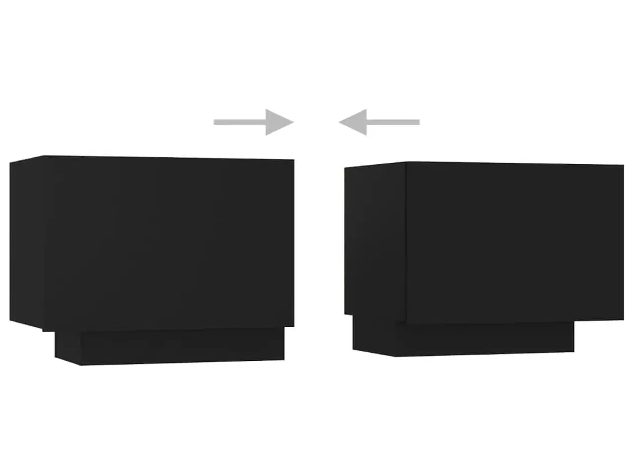 Billede 8 - Tv-skab med LED-lys 180x35x40 cm sort